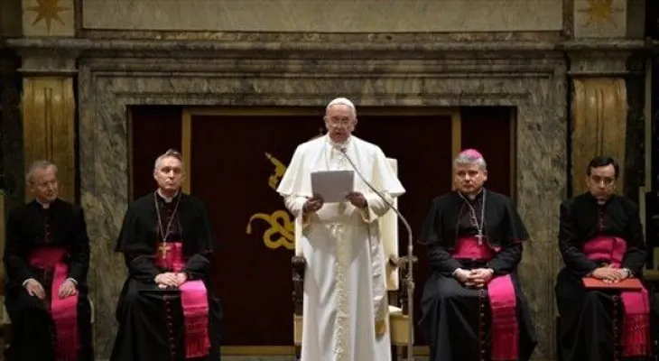 15 pecados de la Curia enumerado por el Papa 