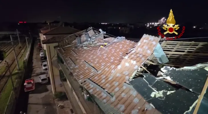 Tornado y granizo causan heridos y daños en Cremona, Italia