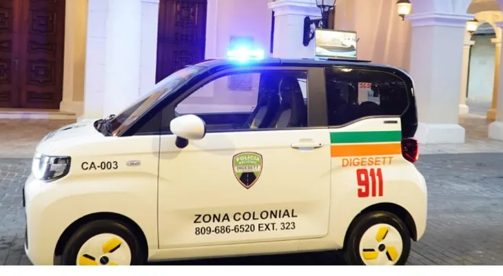 Incorporan vehículo eléctrico para reforzar seguridad vial en Zona Colonial