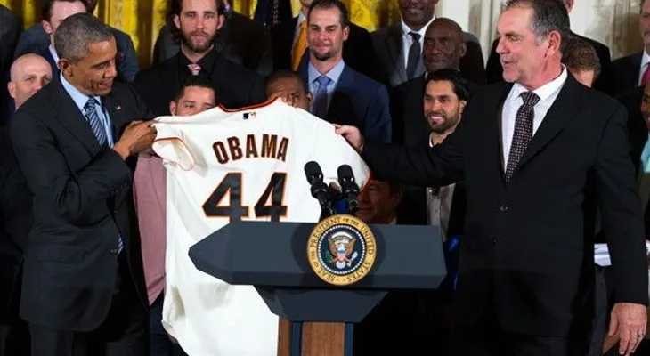 Obama recibe a los Gigantes en la Casa Blanca