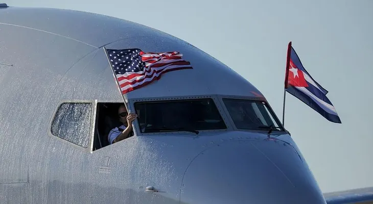 Llega a La Habana el primer vuelo comercial desde Miami en 50 años