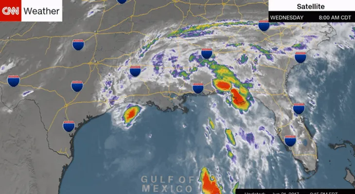 Cindy, la tormenta tropical que amenaza a millones en la costa del Golfo de México en EE.UU.