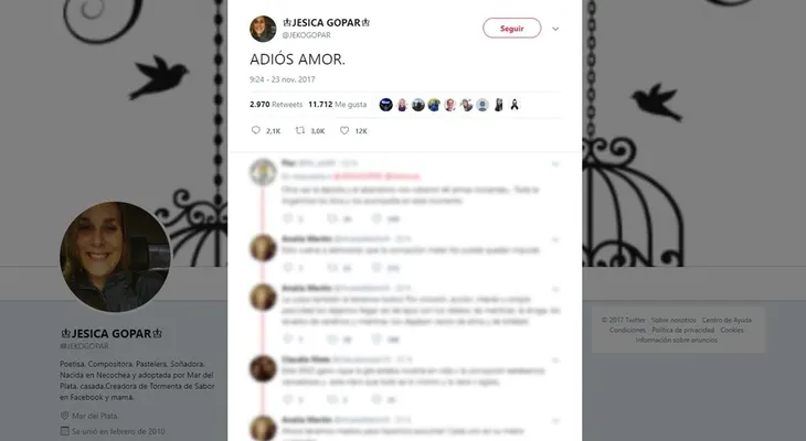 "Adiós amor", la triste despedida esposa de un tripulante del ARA San Juan