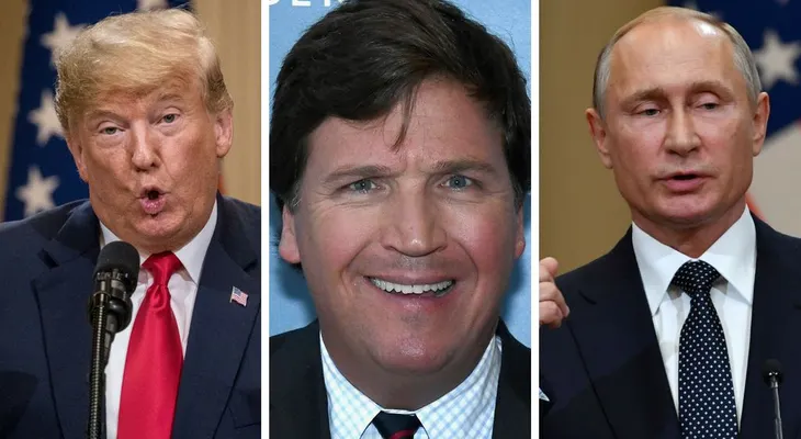 El intento racista del presentador de televisión Tucker Carlson de desviar la indignación ante la saga Trump-Putin