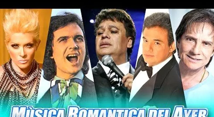 Disfrute de la mejor música romántica: Juan Gabriel; Roberto Carlos; José José; Rocio Durcal, Yuri y Raphael