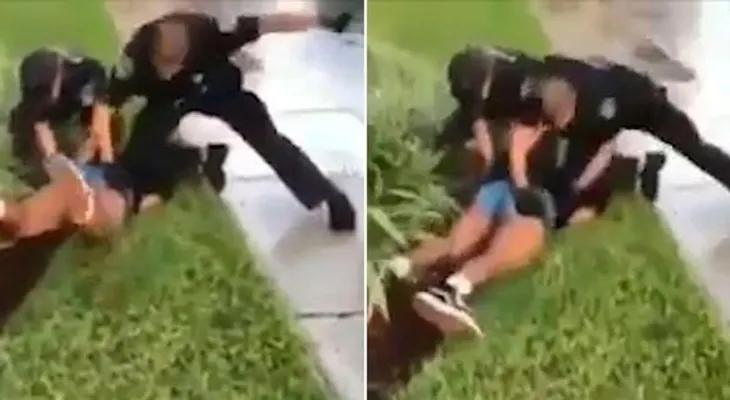 Policías golpean adolescente de 14 años porque se resistió a un arresto