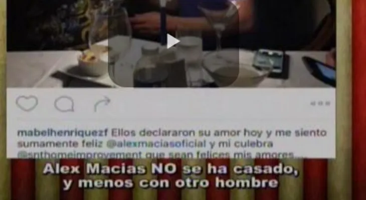 Los Dueños del Circo dicen que Alex Macías se casó con otro hombre