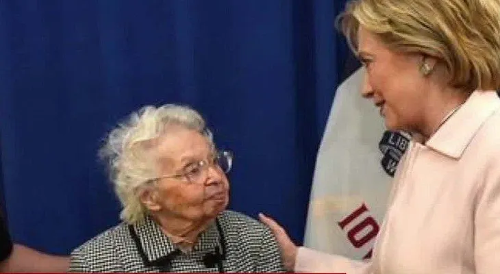 Mujer de 103 años: "Tengo que vivir hasta que Hillary Clinton gane"