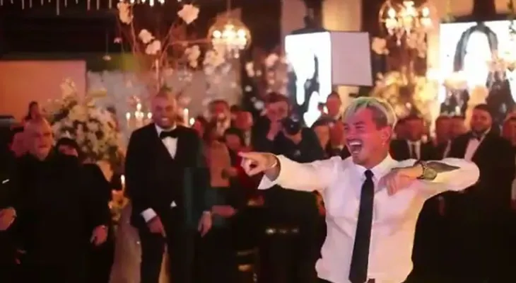 La terrible caída de J. Balvin en la boda de Nicky Jam