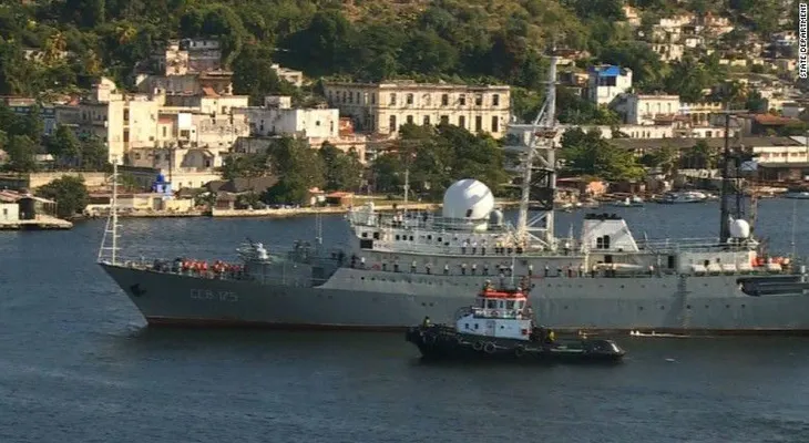 Barco espía ruso, visto de nuevo frente a la costa este de EE.UU.