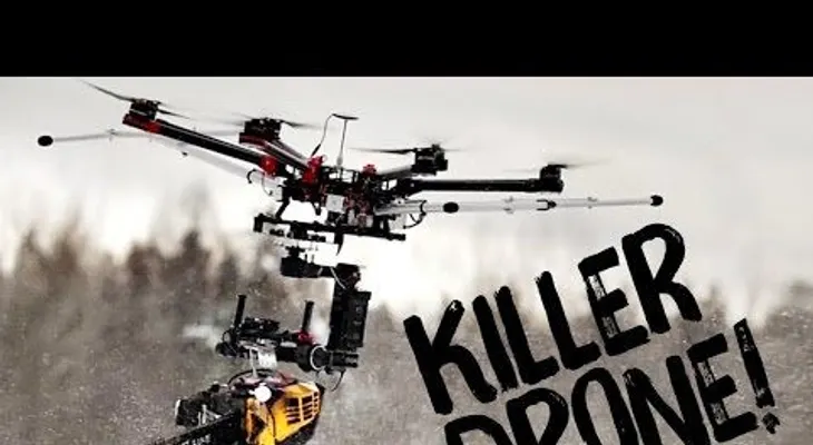 En Finlandia crean un dron asesino con motosierra integrada
