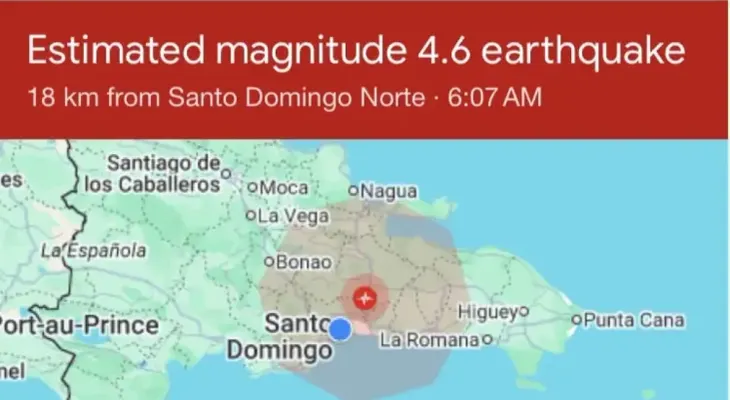 Varios sismos se registran la mañana del domingo en República Dominicana