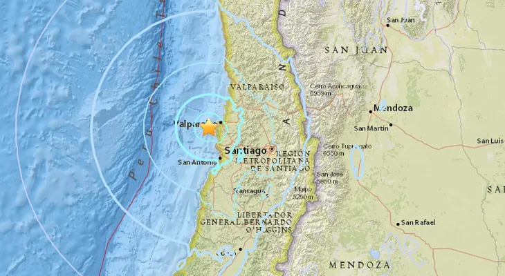 Sismo de magnitud 5,7 sacude el centro de Chile