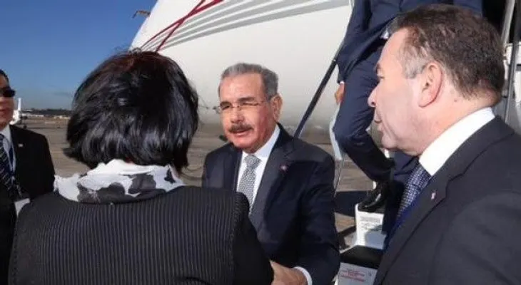 Presidente Medina llega a Guatemala