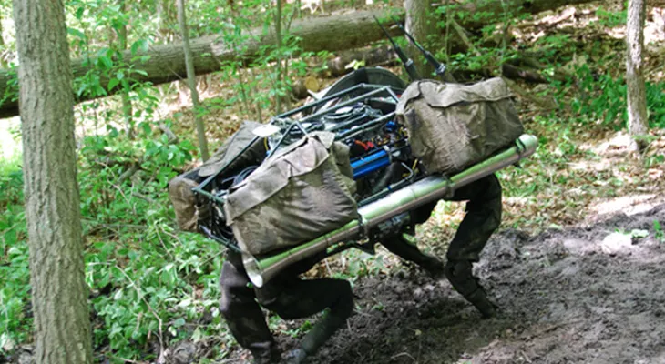 Un robot de Google que puede el correr por el bosque
