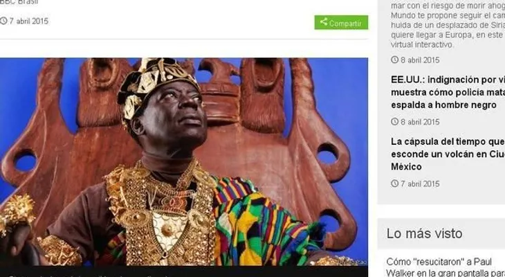 Este es el rey africano que gobierna desde Alemania por Internet 