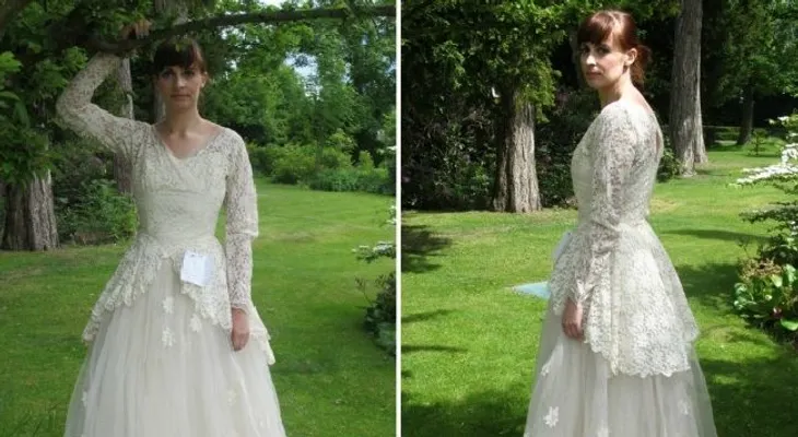 Este hombre donó a una tienda un vestido de novia ¡con una agradable sorpresa!