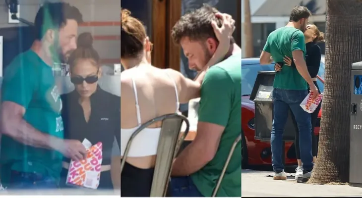 Ben Affleck y Jennifer López reaparecen, pero dándose besos