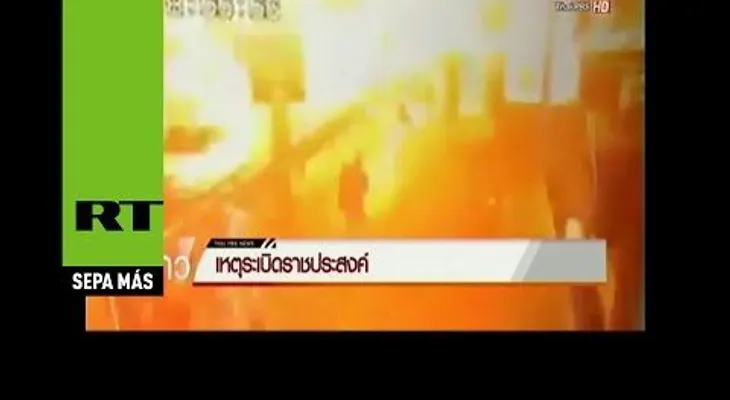 Video sobre explosión en centro comercial en Bangkok; heridos y muertos