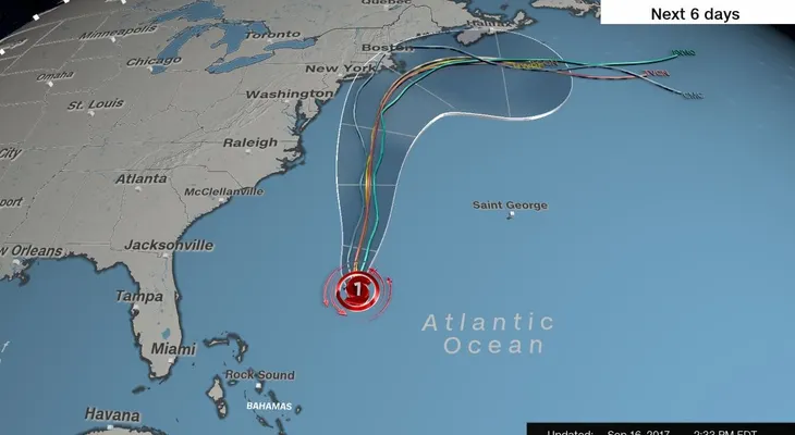 El huracán José amenaza al noreste de Estados Unidos