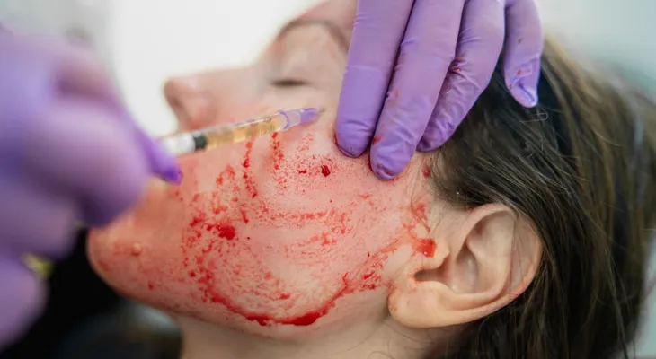 Este tratamiento de la piel llamado" facial de vampiro" pudo haber expuesto a clientes al VIH