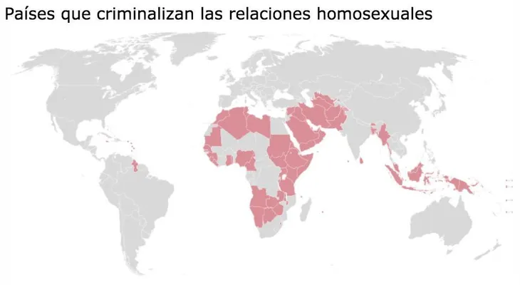 Países donde las relaciones entre personas del mismo sexo son un crimen 