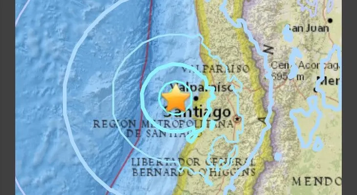 Sismo de magnitud 5,9 sacude costa de Valparaíso, Chile