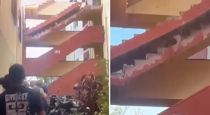 Fallece mujer tras colapso de escaleras durante evacuación en Cali por terremoto