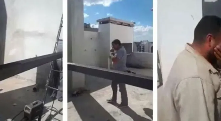 Albañiles distraídos cometen un ÍNCREIBLE y absurdo error (+Video)