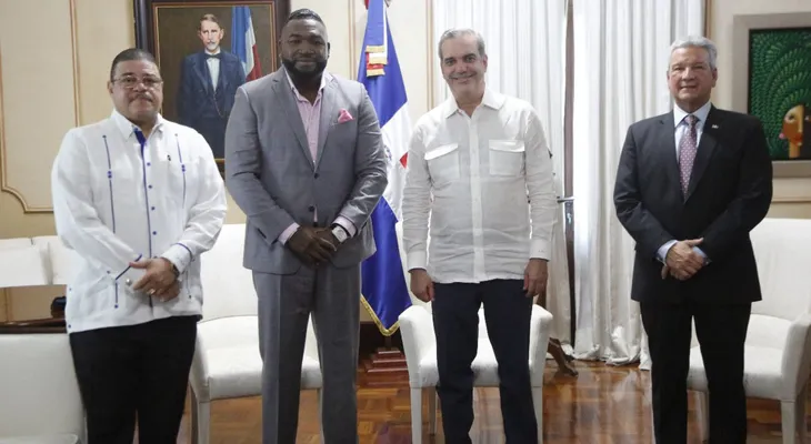 Presidente Abinader recibe a David Ortiz; el Salón de la Fama agradeció al mandatario que lo recibiera