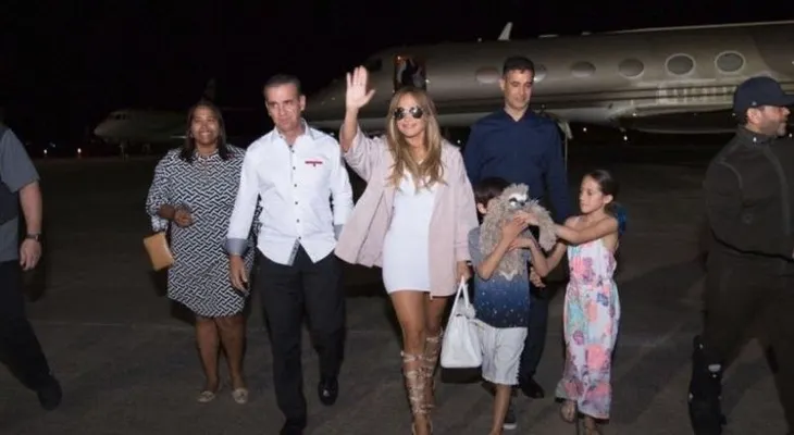 Jennifer López y Justin Bieber descansan antes de sus conciertos este sábado