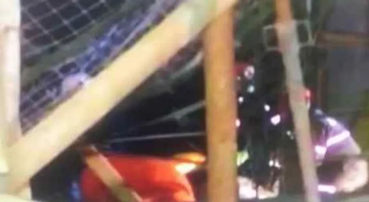 Un muerto y varios heridos por desplome edificio en Piantini (Video)