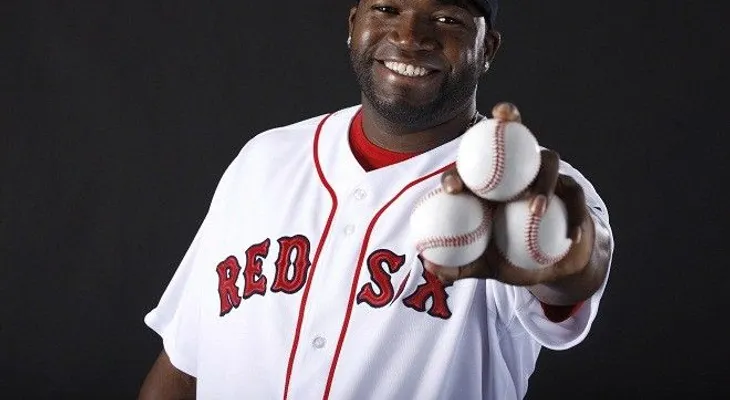 David Ortiz llega a campos de entrenamiento 