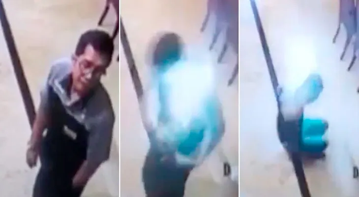 El aterrador momento cuando a un hombre le explota el celular en el bolsillo de la camisa