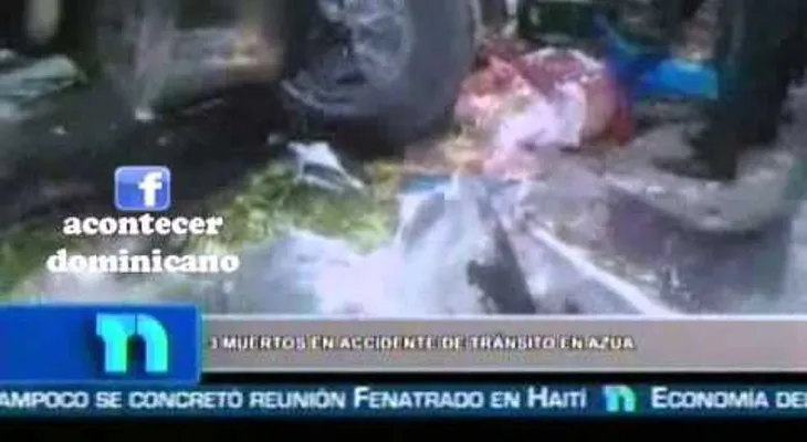Patana pierde el control y mata tres personas mientras jugaban dominó en Azua.