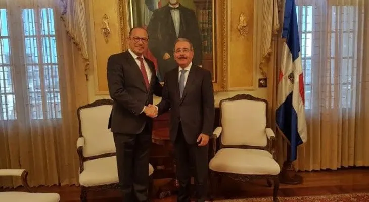 Presidente Medina recibe a embajador dominicano ante la UNESCO
