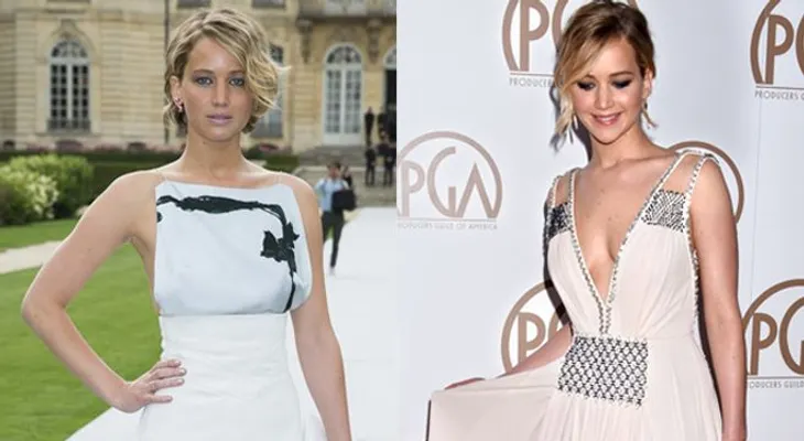 Jennifer Lawrence y su pasión por los vestidos blancos