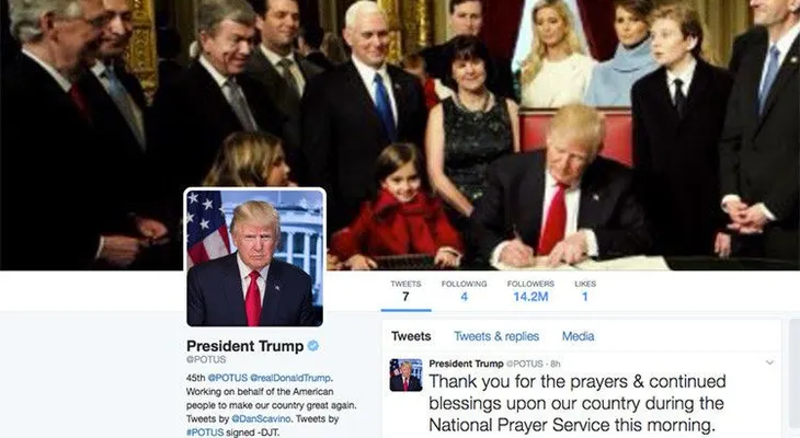 Un error de Twitter obliga a 560.000 usuarios a seguir la cuenta presidencial de Trump