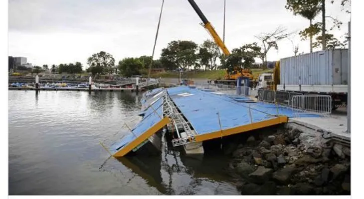 Brasil: Colapsa la principal rampa para las competiciones de vela en los JJ. OO. (foto)