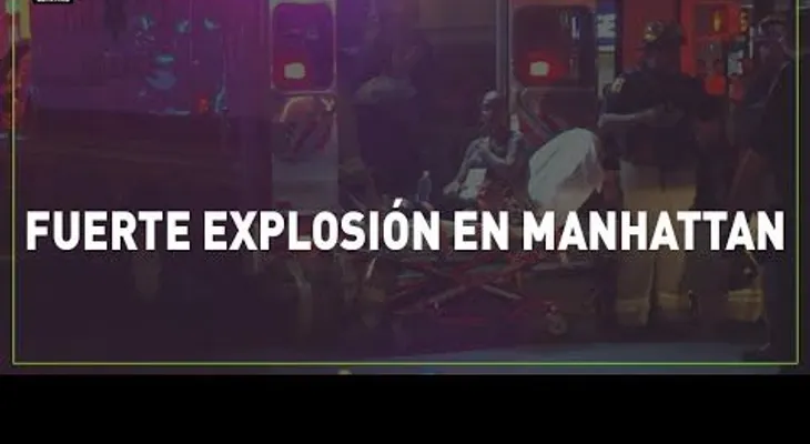 Cámaras captan explosión en Manhattan (VIDEO)