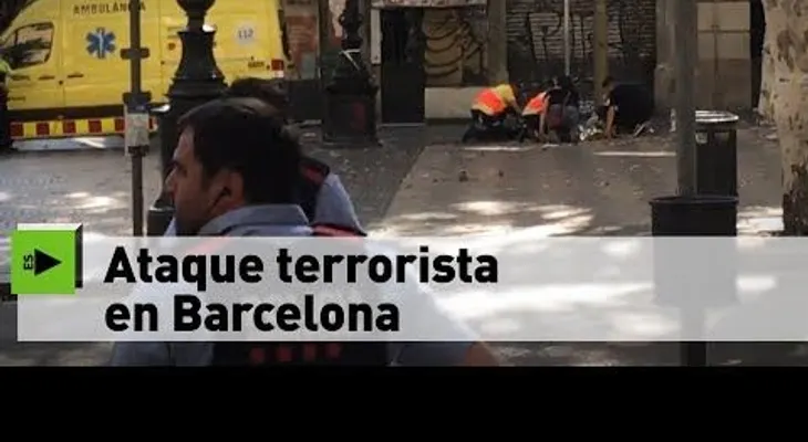 Brutal atentado en Barcelona (VIDEO)