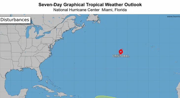 Se forma la tormenta tropical Cristóbal en el Atlántico, sin peligro inmediato de tocar tierra