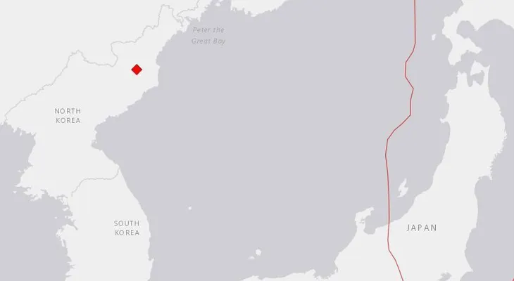 Un sismo de magnitud 5,3 se registra en Corea del Norte