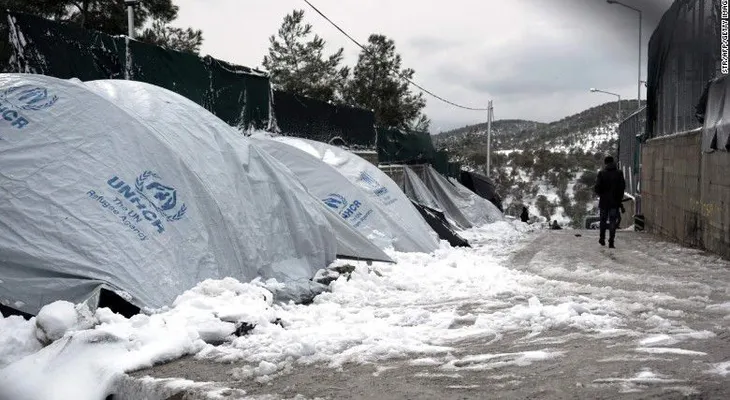 La ola de frío en Europa complica -aún más- la situación de los refugiados