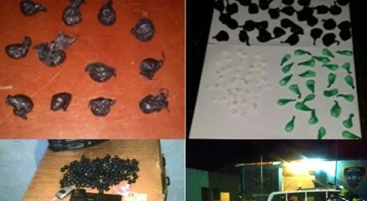 Agentes policiales apresan a seis sujetos con más de 400 porciones de drogas