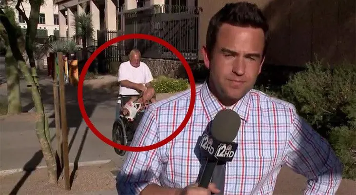 Hacía un reportaje cuando a sus espaldas pasó esto (VIDEO)