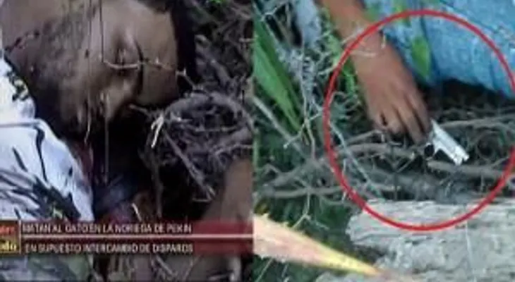 ¿Intercambio de disparos o ejecución? Observa la posición de la pistola