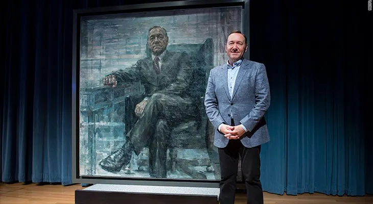 Retrato del presidente Frank Underwood de House of Cards se exhibe en el Smithsonian