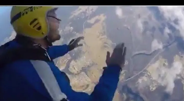 Los últimos momentos de vida de un turista tras saltar en paracaídas