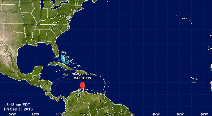El huracán Matthew se fortalece en el Caribe
